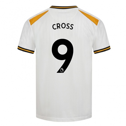 Kinder Fußball Jade Cross #9 Weiß Gelb Ausweichtrikot Trikot 2021/22 T-shirt