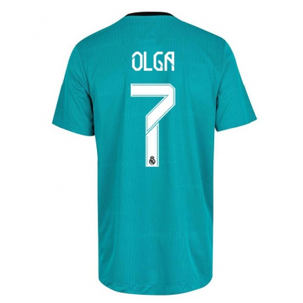 Kinder Fußball Olga Carmona #7 Hellgrun Ausweichtrikot Trikot 2021/22 T-Shirt