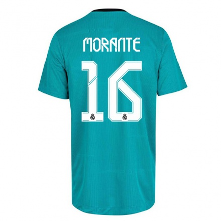 Kinder Fußball Ivan Morante #16 Hellgrun Ausweichtrikot Trikot 2021/22 T-Shirt