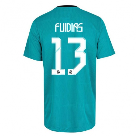 Kinder Fußball Toni Fuidias #13 Hellgrun Ausweichtrikot Trikot 2021/22 T-Shirt