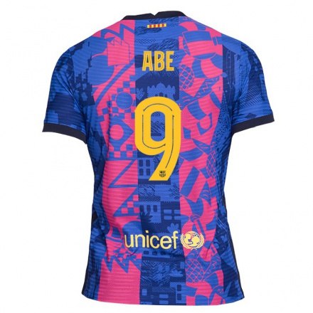 Kinder Fußball Hiroki Abe #9 Blaue Rose Ausweichtrikot Trikot 2021/22 T-shirt