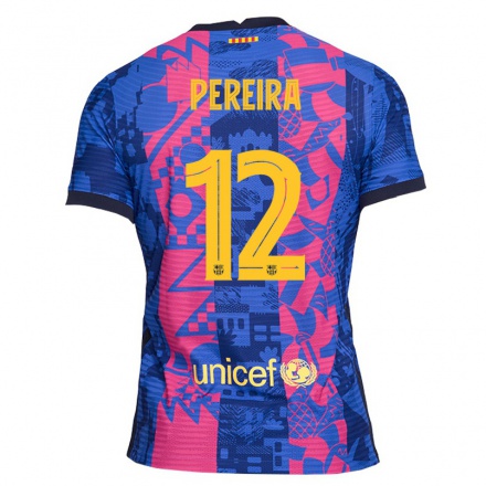 Kinder Fußball Matheus Pereira #12 Blaue Rose Ausweichtrikot Trikot 2021/22 T-Shirt