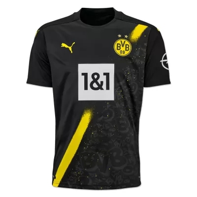 Kinder Fußball Reinier #20 Auswärtstrikot Schwarz Trikot 2020/21 Hemd