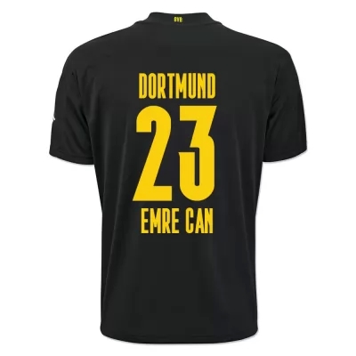 Kinder Fußball Emre Can #23 Auswärtstrikot Schwarz Trikot 2020/21 Hemd