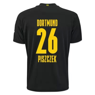 Kinder Fußball Lukasz Piszczek #26 Auswärtstrikot Schwarz Trikot 2020/21 Hemd