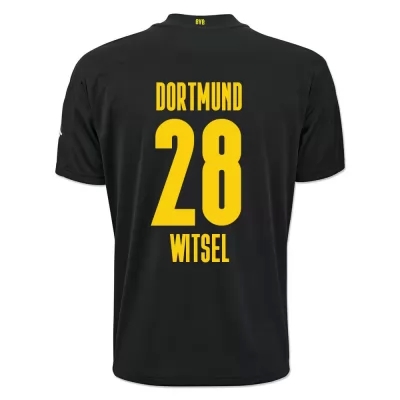 Kinder Fußball Axel Witsel #28 Auswärtstrikot Schwarz Trikot 2020/21 Hemd