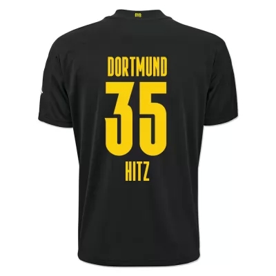 Kinder Fußball Marwin Hitz #35 Auswärtstrikot Schwarz Trikot 2020/21 Hemd