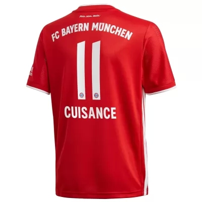 Kinder Fußball Michael Cuisance #11 Heimtrikot Rot Trikot 2020/21 Hemd