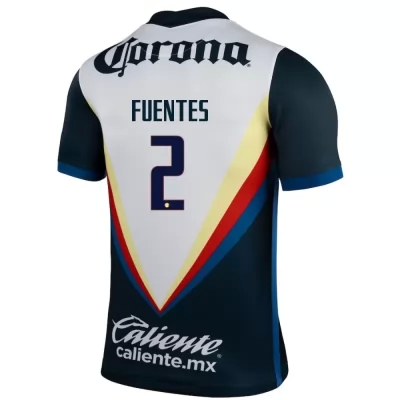 Kinder Fußball Luis Fuentes #2 Auswärtstrikot Weiß Trikot 2020/21 Hemd
