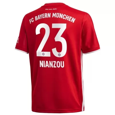 Kinder Fußball Tanguy Nianzou #23 Heimtrikot Rot Trikot 2020/21 Hemd