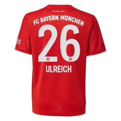 Kinder Fußball Sven Ulreich #26 Heimtrikot Rot Trikot 2020/21 Hemd