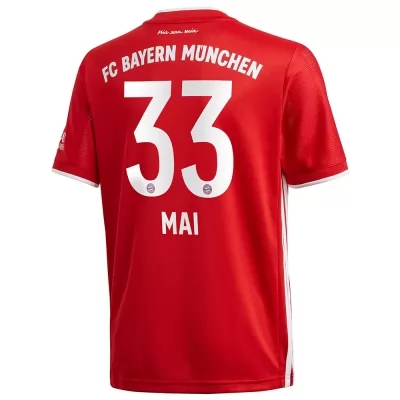 Kinder Fußball Lars Lukas Mai #33 Heimtrikot Rot Trikot 2020/21 Hemd