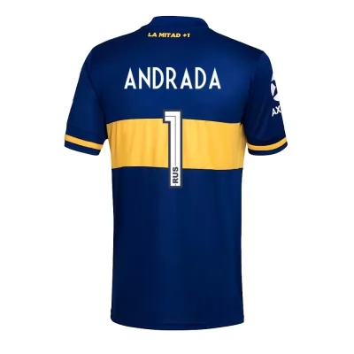 Kinder Fußball Esteban Andrada #1 Heimtrikot Königsblau Trikot 2020/21 Hemd