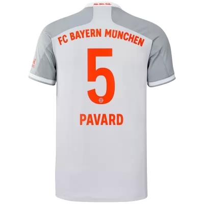 Kinder Fußball Benjamin Pavard #5 Auswärtstrikot Grau Trikot 2020/21 Hemd