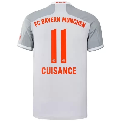 Kinder Fußball Michael Cuisance #11 Auswärtstrikot Grau Trikot 2020/21 Hemd