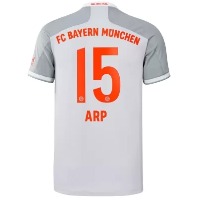 Kinder Fußball Fiete Arp #15 Auswärtstrikot Grau Trikot 2020/21 Hemd