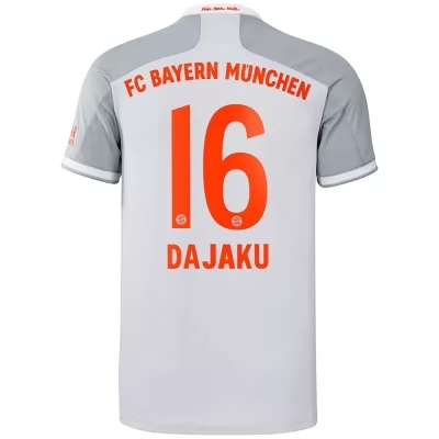 Kinder Fußball Leon Dajaku #16 Auswärtstrikot Grau Trikot 2020/21 Hemd