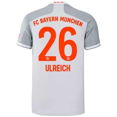 Kinder Fußball Sven Ulreich #26 Auswärtstrikot Grau Trikot 2020/21 Hemd
