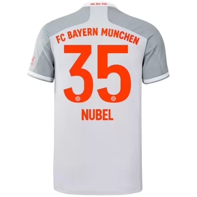 Kinder Fußball Alexander Nubel #35 Auswärtstrikot Grau Trikot 2020/21 Hemd