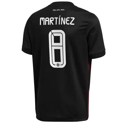 Kinder Fußball Javi Martinez #8 Ausweichtrikot Schwarz Trikot 2020/21 Hemd