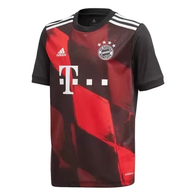 Kinder Fußball Robert Lewandowski #9 Ausweichtrikot Schwarz Trikot 2020/21 Hemd
