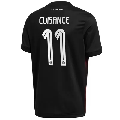 Kinder Fußball Michael Cuisance #11 Ausweichtrikot Schwarz Trikot 2020/21 Hemd