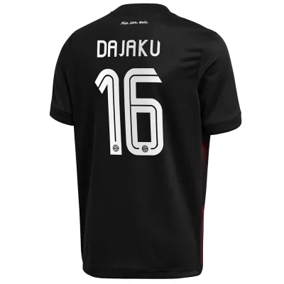 Kinder Fußball Leon Dajaku #16 Ausweichtrikot Schwarz Trikot 2020/21 Hemd