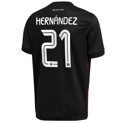 Kinder Fußball Lucas Hernandez #21 Ausweichtrikot Schwarz Trikot 2020/21 Hemd