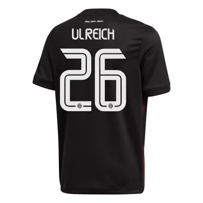 Kinder Fußball Sven Ulreich #26 Ausweichtrikot Schwarz Trikot 2020/21 Hemd