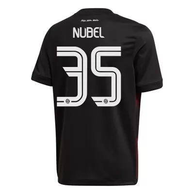 Kinder Fußball Alexander Nubel #35 Ausweichtrikot Schwarz Trikot 2020/21 Hemd