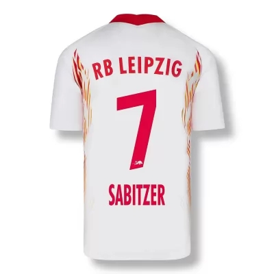 Kinder Fußball Marcel Sabitzer #7 Heimtrikot Rot-Weiss Trikot 2020/21 Hemd