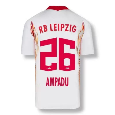 Kinder Fußball Ethan Ampadu #26 Heimtrikot Rot-Weiss Trikot 2020/21 Hemd