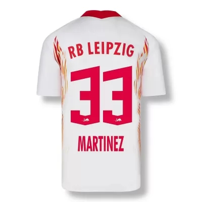 Kinder Fußball Josep Martinez #33 Heimtrikot Rot-Weiss Trikot 2020/21 Hemd