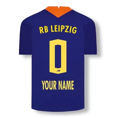 Kinder Fußball Dein Name #0 Ausweichtrikot Elektrisches Blau Trikot 2020/21 Hemd
