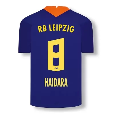 Kinder Fußball Amadou Haidara #8 Ausweichtrikot Elektrisches Blau Trikot 2020/21 Hemd