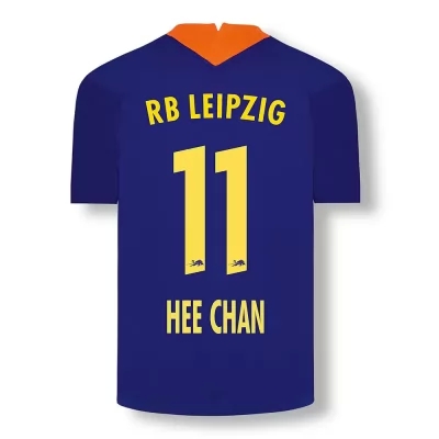 Kinder Fußball Hwang Hee-chan #11 Ausweichtrikot Elektrisches Blau Trikot 2020/21 Hemd