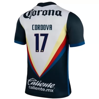 Kinder Fußball Sebastian Cordova #17 Auswärtstrikot Weiß Trikot 2020/21 Hemd