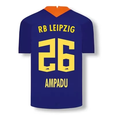 Kinder Fußball Ethan Ampadu #26 Ausweichtrikot Elektrisches Blau Trikot 2020/21 Hemd