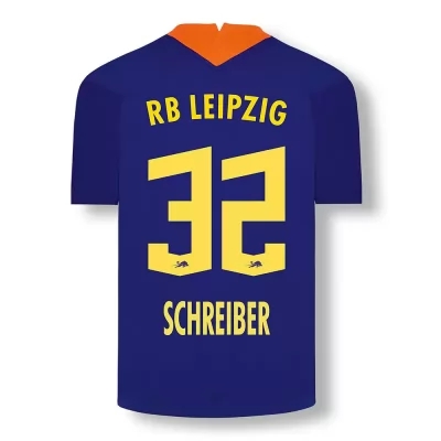 Kinder Fußball Tim Schreiber #32 Ausweichtrikot Elektrisches Blau Trikot 2020/21 Hemd