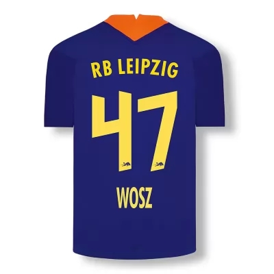 Kinder Fußball Joscha Wosz #47 Ausweichtrikot Elektrisches Blau Trikot 2020/21 Hemd