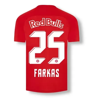 Kinder Fußball Patrick Farkas #25 Heimtrikot Rot Trikot 2020/21 Hemd