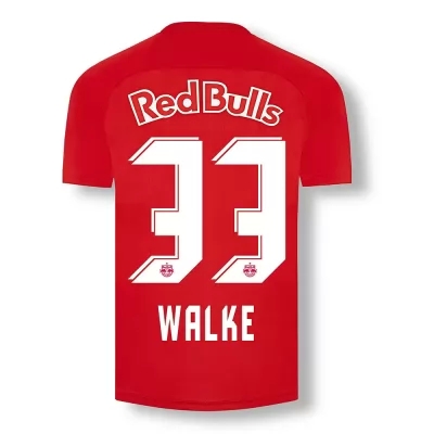 Kinder Fußball Alexander Walke #33 Heimtrikot Rot Trikot 2020/21 Hemd