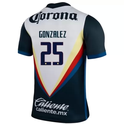 Kinder Fußball Fernando Gonzalez #25 Auswärtstrikot Weiß Trikot 2020/21 Hemd