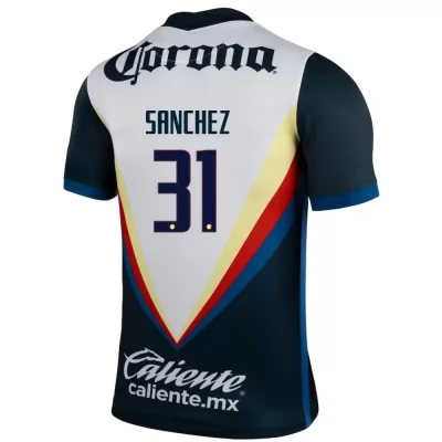 Kinder Fußball Emilio Sanchez #31 Auswärtstrikot Weiß Trikot 2020/21 Hemd