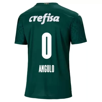 Kinder Fußball Ivan Angulo #0 Heimtrikot Grün Trikot 2020/21 Hemd
