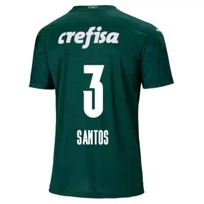 Kinder Fußball Emerson Santos #3 Heimtrikot Grün Trikot 2020/21 Hemd