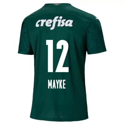 Kinder Fußball Mayke #12 Heimtrikot Grün Trikot 2020/21 Hemd