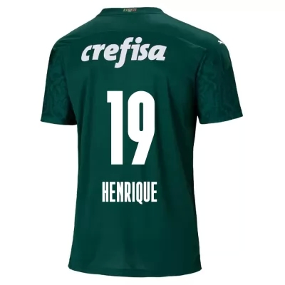 Kinder Fußball Bruno Henrique #19 Heimtrikot Grün Trikot 2020/21 Hemd