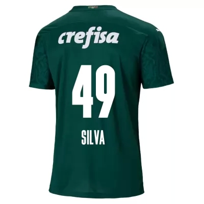 Kinder Fußball Gabriel Silva #49 Heimtrikot Grün Trikot 2020/21 Hemd