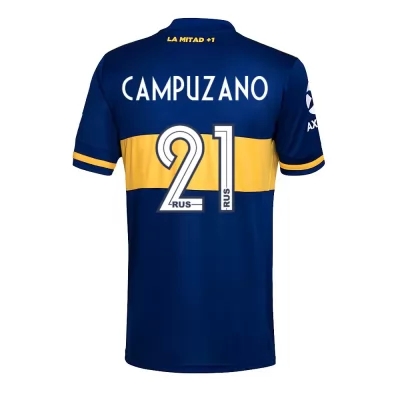Kinder Fußball Jorman Campuzano #21 Heimtrikot Königsblau Trikot 2020/21 Hemd